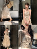 范智乔法式收腰连衣裙女夏小众设计感抹胸裙气质高级感仙女纱裙