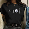 Moon Woman T-shirt 外贸热销爆款月球月相变化印花女士短袖T恤