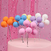 热销粘土铁丝气球蛋糕装饰插件彩色告白气球软陶轻黏土甜品台配饰