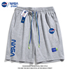 NASA联名官方夏季宽松短裤子男女款ins潮牌学生休闲运动五分裤jm