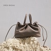 DREA BASAA流线包Flow流线系列小号女包时尚褶皱水桶包真皮斜挎包
